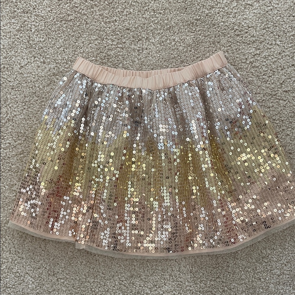 Cat & Jack Shimmering Sequin Skater Skirt